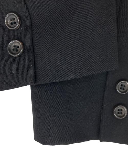 COMME des GARCONS（コムデギャルソン）COMME des GARCONS (コムデギャルソン) ベロア切替 ボタンレスジャケット ブラック サイズ:Mの古着・服飾アイテム