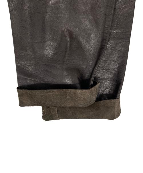 UNDERCOVER（アンダーカバー）UNDERCOVER (アンダーカバー) レザーパンツ ブラウン サイズ:Sの古着・服飾アイテム