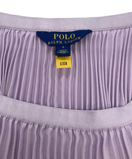 POLO RALPH LAUREN（ポロ・ラルフローレン）POLO RALPH LAUREN (ポロ・ラルフローレン) プリーツフレアスカート パープルの古着・服飾アイテム