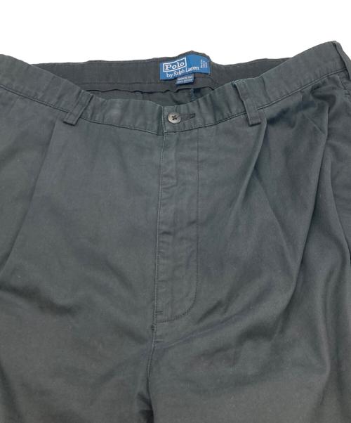 POLO RALPH LAUREN（ポロ・ラルフローレン）POLO RALPH LAUREN (ポロ・ラルフローレン) 2タックチノパン ブラック サイズ:SIZE W35の古着・服飾アイテム