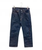 DENIME×WAREHOUSEドゥニーム×ウエアハウス）の古着「セルビッチデニムパンツ」｜インディゴ
