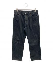 LEVI'S（リーバイス）の古着「【古着】後染め501ブラックデニムパンツ」｜ブラック