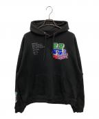 genzai×Hysteric Glamourゲンザイ×ヒステリックグラマー）の古着「Sagara Collage Hoodie」｜ブラック