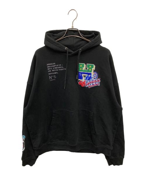 genzai（ゲンザイ）genzai (ゲンザイ) Hysteric Glamour (ヒステリックグラマー) Sagara Collage Hoodie ブラック サイズ:XLの古着・服飾アイテム