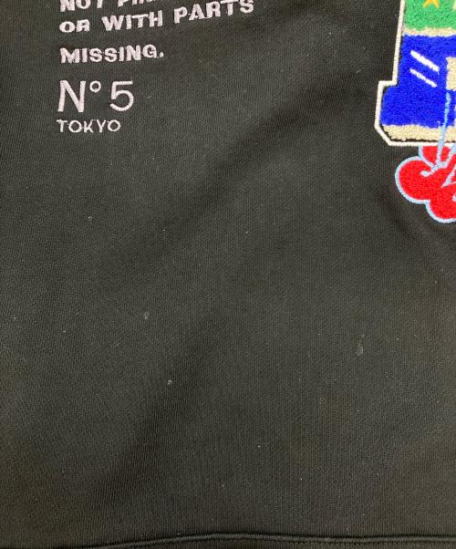 genzai（ゲンザイ）genzai (ゲンザイ) Hysteric Glamour (ヒステリックグラマー) Sagara Collage Hoodie ブラック サイズ:XLの古着・服飾アイテム