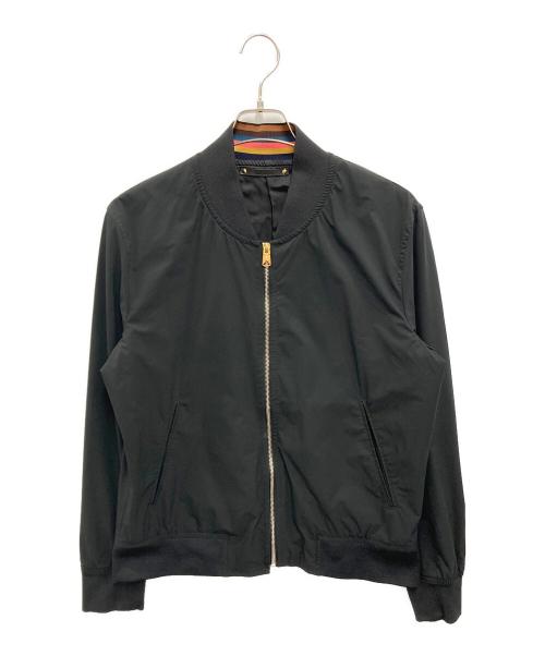 PAUL SMITH（ポールスミス）Paul Smith (ポールスミス) パフォーマンスストレッチMA-1ブルゾン ブラック サイズ:L2の古着・服飾アイテム