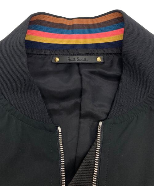 PAUL SMITH（ポールスミス）Paul Smith (ポールスミス) パフォーマンスストレッチMA-1ブルゾン ブラック サイズ:L2の古着・服飾アイテム
