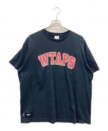 WTAPS（ダブルタップス）の古着「ロゴプリントTシャツ」｜ネイビー