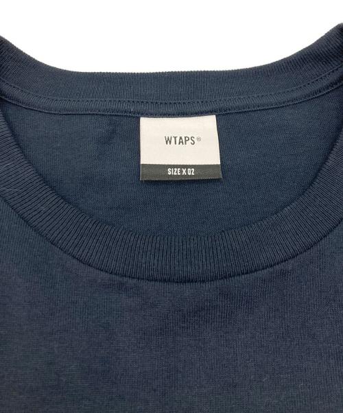 WTAPS（ダブルタップス）WTAPS (ダブルタップス) ロゴプリントTシャツ ネイビー サイズ:2の古着・服飾アイテム