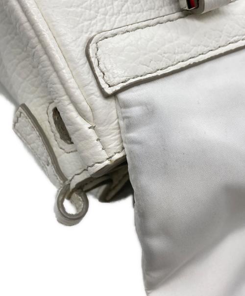 Maison Margiela（メゾンマルジェラ）Maison Margiela (メゾンマルジェラ) 5AC 2ポケット ショルダーバッグ ホワイトの古着・服飾アイテム