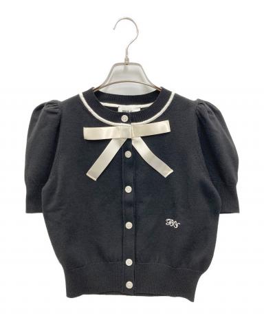中古・古着通販】Bibiy. (ビビィ) LILY RIBBON CARDIGAN BLACK