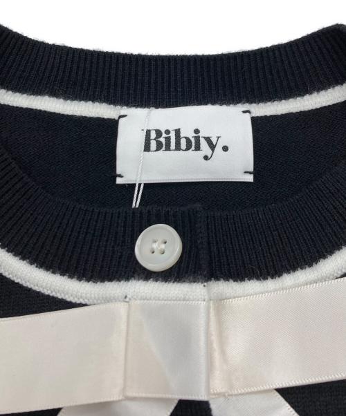 Bibiy.（ビビィ）Bibiy. (ビビィ) LILY RIBBON CARDIGAN BLACK ブラック サイズ:FREEの古着・服飾アイテム