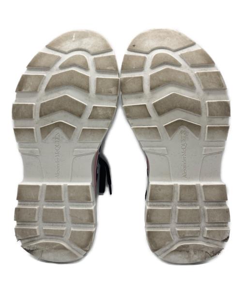 ALEXANDER McQUEEN（アレキサンダーマックイーン）ALEXANDER McQUEEN (アレキサンダーマックイーン) Tread Slick Lace Up 'Watercolour Graffiti' ブラック×ピンク サイズ:SIZE 37の古着・服飾アイテム