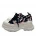 ALEXANDER McQUEEN (アレキサンダーマックイーン) Tread Slick Lace Up 'Watercolour Graffiti' ブラック×ピンク サイズ:SIZE 37：20000円