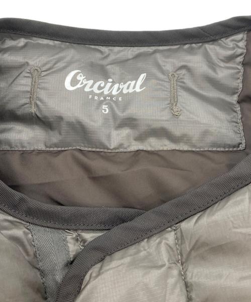 ORCIVAL（オーシバル）ORCIVAL (オーシバル) ライトキルトダウンブルゾン ブラウン サイズ:5の古着・服飾アイテム