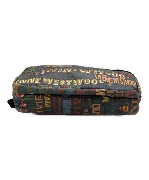 Vivienne Westwood man（ヴィヴィアン ウェストウッド マン）Vivienne Westwood man (ヴィヴィアン ウェストウッド マン) 総柄ボディバッグ ブラックの古着・服飾アイテム