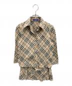 BURBERRY LONDONバーバリーロンドン）の古着「ノバチェックレイヤードミニワンピ」｜ベージュ
