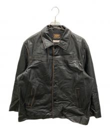 JOURNAL STANDARD relume×skookum（ジャーナルスタンダード レリューム×スクーカム）の古着「別注 バッファローレザー カバーオール」｜ブラック