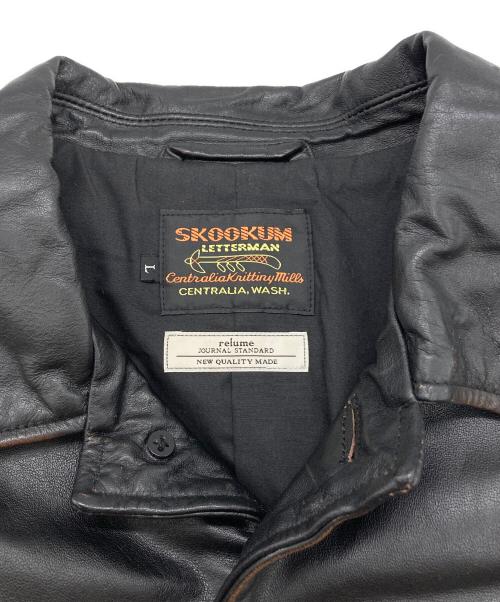 JOURNAL STANDARD relume（ジャーナルスタンダード レリューム）JOURNAL STANDARD relume (ジャーナルスタンダード レリューム) skookum (スクーカム) 別注 バッファローレザー カバーオール ブラック サイズ:Lの古着・服飾アイテム