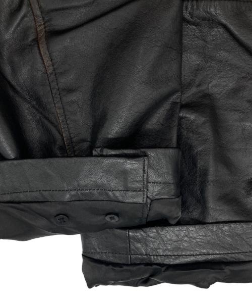 JOURNAL STANDARD relume（ジャーナルスタンダード レリューム）JOURNAL STANDARD relume (ジャーナルスタンダード レリューム) skookum (スクーカム) 別注 バッファローレザー カバーオール ブラック サイズ:Lの古着・服飾アイテム
