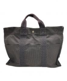 HERMES（エルメス）の古着「エールラインMM トートバッグ」｜ブラック