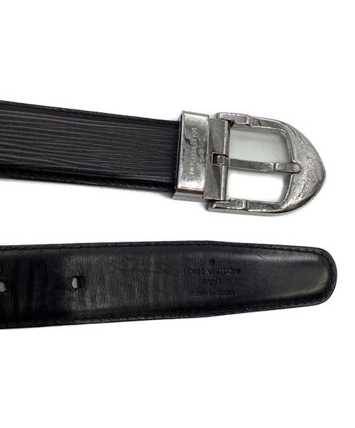 LOUIS VUITTON（ルイ ヴィトン）LOUIS VUITTON (ルイ ヴィトン) サンチュールベルト ブラック×シルバーの古着・服飾アイテム