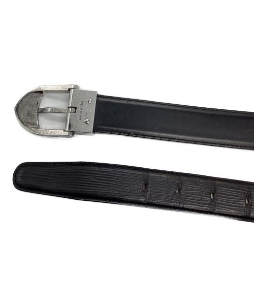 LOUIS VUITTON（ルイ ヴィトン）LOUIS VUITTON (ルイ ヴィトン) サンチュールベルト ブラック×シルバーの古着・服飾アイテム