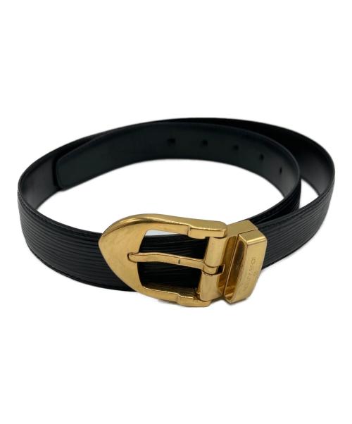 LOUIS VUITTON（ルイ ヴィトン）LOUIS VUITTON (ルイ ヴィトン) サンチュールクラシックベルト ブラック×ゴールドの古着・服飾アイテム
