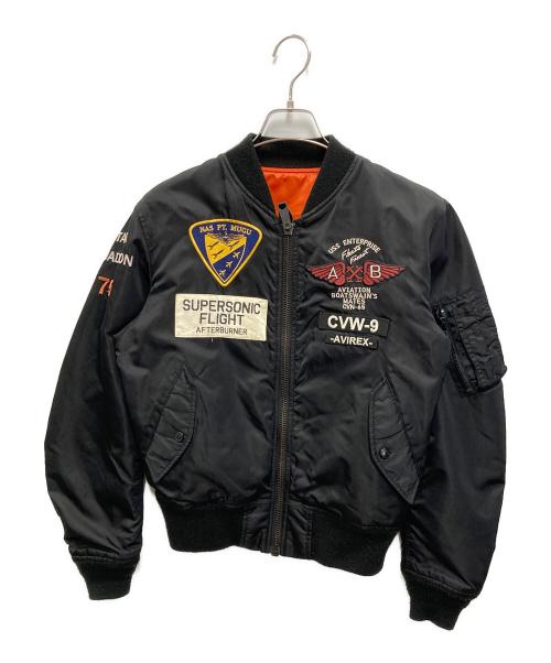 AVIREX（アヴィレックス）AVIREX (アヴィレックス) U.S.NAVAL AVIATION MA-1 ブラック サイズ:Mの古着・服飾アイテム