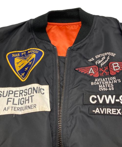 AVIREX（アヴィレックス）AVIREX (アヴィレックス) U.S.NAVAL AVIATION MA-1 ブラック サイズ:Mの古着・服飾アイテム