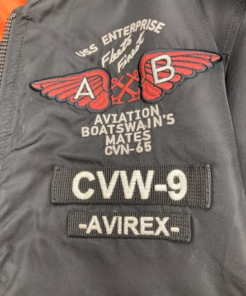 AVIREX（アヴィレックス）AVIREX (アヴィレックス) U.S.NAVAL AVIATION MA-1 ブラック サイズ:Mの古着・服飾アイテム