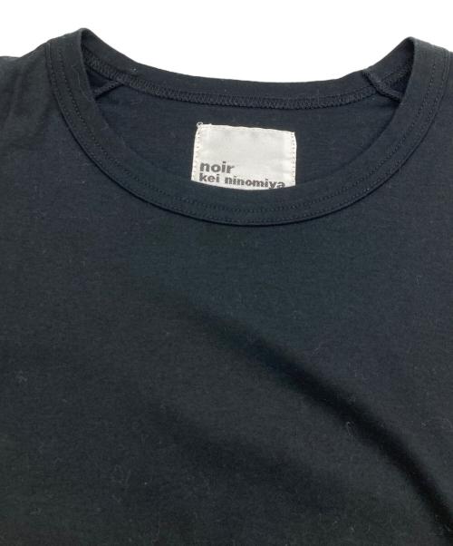 noir kei ninomiya（ノワール ケイ ニノミヤ）noir kei ninomiya (ノワール ケイ ニノミヤ) 変形デザインTシャツ ブラック サイズ:Mの古着・服飾アイテム