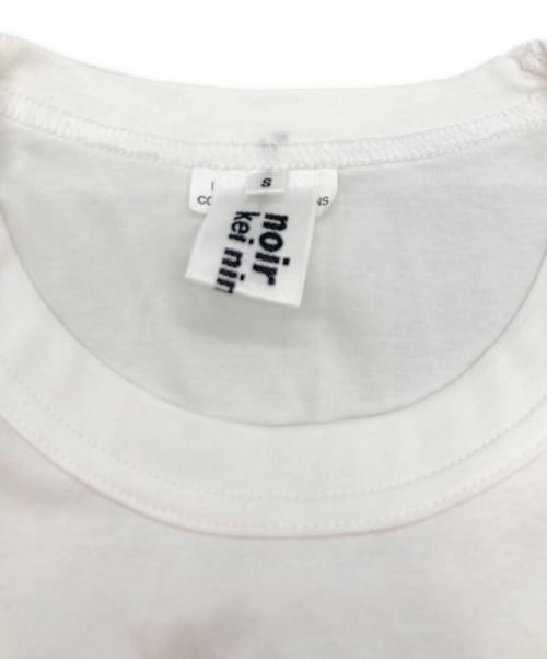 noir kei ninomiya（ノワール ケイ ニノミヤ）noir kei ninomiya (ノワール ケイ ニノミヤ) Ruffle Sleeve T-Shirt ホワイト サイズ:Sの古着・服飾アイテム