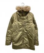 Hysteric Glamourヒステリックグラマー）の古着「エアフォースワッペン付フーデッドコート」｜オリーブ
