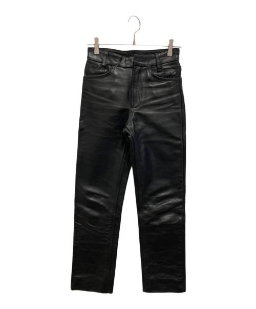 VANSON（バンソン）VANSON (バンソン) レザーパンツ ブラック サイズ:W28の古着・服飾アイテム