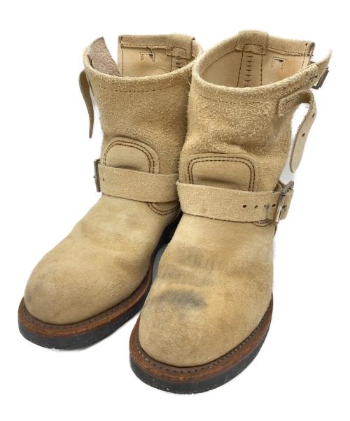 RED WING（レッドウィング）RED WING (レッドウィング) ショートエンジニアブーツ ベージュ サイズ:24.5の古着・服飾アイテム