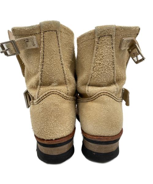 RED WING（レッドウィング）RED WING (レッドウィング) ショートエンジニアブーツ ベージュ サイズ:24.5の古着・服飾アイテム