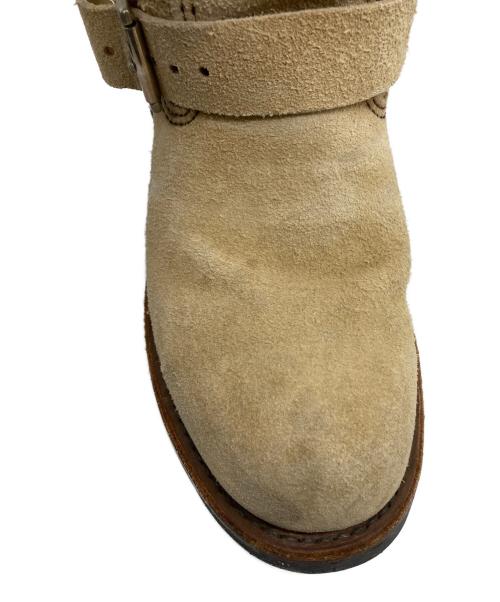 RED WING（レッドウィング）RED WING (レッドウィング) ショートエンジニアブーツ ベージュ サイズ:24.5の古着・服飾アイテム