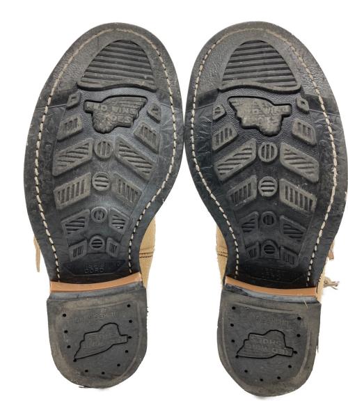RED WING（レッドウィング）RED WING (レッドウィング) ショートエンジニアブーツ ベージュ サイズ:24.5の古着・服飾アイテム