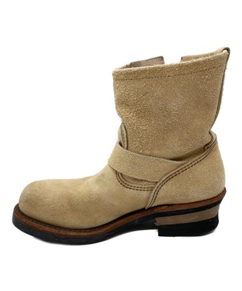 RED WING（レッドウィング）RED WING (レッドウィング) ショートエンジニアブーツ ベージュ サイズ:24.5の古着・服飾アイテム