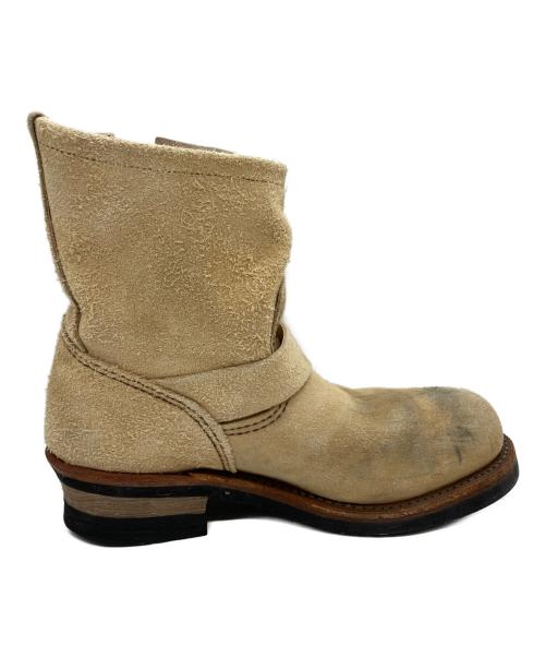 RED WING（レッドウィング）RED WING (レッドウィング) ショートエンジニアブーツ ベージュ サイズ:24.5の古着・服飾アイテム