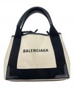 BALENCIAGAバレンシアガ）の古着「NAVY CABAS XS」｜ホワイト×ブラック