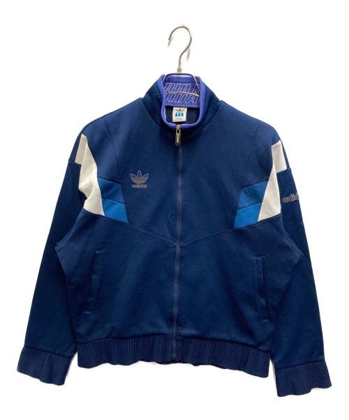 adidas（アディダス）adidas (アディダス) トレフォイル刺繍ロゴトラックジャケット ネイビー サイズ:Lの古着・服飾アイテム