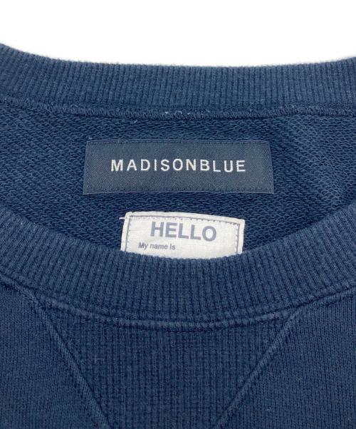 MADISON BLUE（マディソンブルー）MADISON BLUE (マディソンブルー) HELLO SWEAT L/S URAKE DYED ネイビー サイズ:XSの古着・服飾アイテム