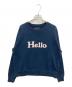 MADISON BLUE（マディソンブルー）の古着「HELLO SWEAT L/S URAKE DYED」｜ネイビー