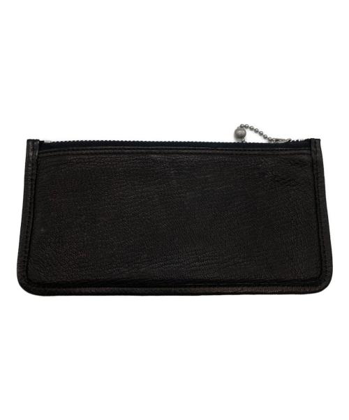 SLOW&CO（スロウアンドコー）SLOW&CO (スロウアンドコー) レザージップウォレット ブラックの古着・服飾アイテム