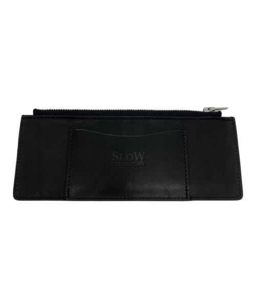 SLOW&CO（スロウアンドコー）SLOW&CO (スロウアンドコー) レザージップウォレット ブラックの古着・服飾アイテム