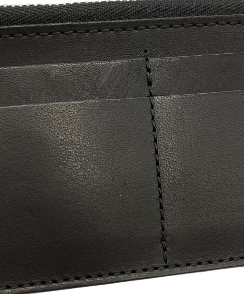 SLOW&CO（スロウアンドコー）SLOW&CO (スロウアンドコー) レザージップウォレット ブラックの古着・服飾アイテム