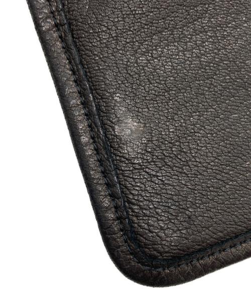 SLOW&CO（スロウアンドコー）SLOW&CO (スロウアンドコー) レザージップウォレット ブラックの古着・服飾アイテム