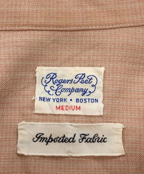 Rogers Peet Company（ロジャーズピートカンパニー）ROGERS PEET COMPANY (ロジャーズピートカンパニー) 【古着】オープンカラーシャツ ベージュ サイズ:Mの古着・服飾アイテム
